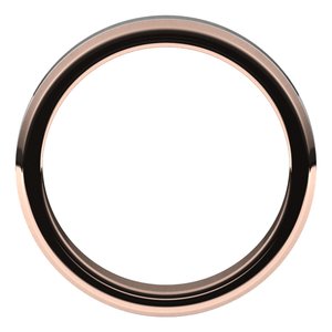 14K Yellow Or White Or Rose Gold Beveled-Edge Flat Band