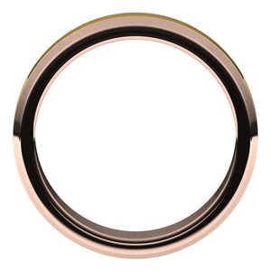 14K Yellow Or White Or Rose Gold Beveled-Edge Flat Band
