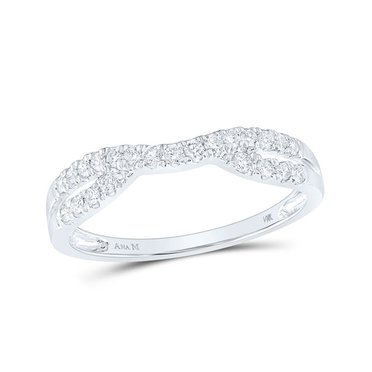 14K Yellow Or White Gold  Womens Round Diamond Ring Contour Enhancer Wedding Band 1/4 Cttw, Womens Size: 5-10