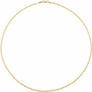 14K Yellow Gold Mirror Chain, Length: 20 In, Width: 2.7 Mm