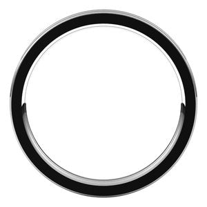 10K Yellow Or White Or Rose Gold Grooved Comfort-Fit Flat Band