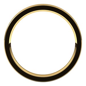 10K Yellow Or White Or Rose Gold Grooved Comfort-Fit Flat Band