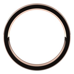 10K Yellow Or White Or Rose Gold Grooved Comfort-Fit Flat Band
