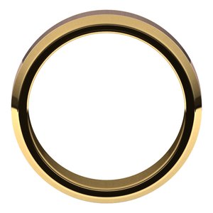 14K Yellow Or White Or Rose Gold Beveled-Edge Flat Band