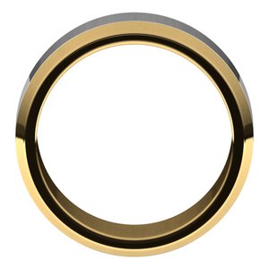14K Yellow Or White Or Rose Gold Beveled-Edge Flat Band