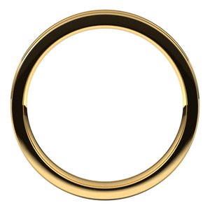 10K Yellow Or White Or Rose Gold Grooved Comfort-Fit Flat Band
