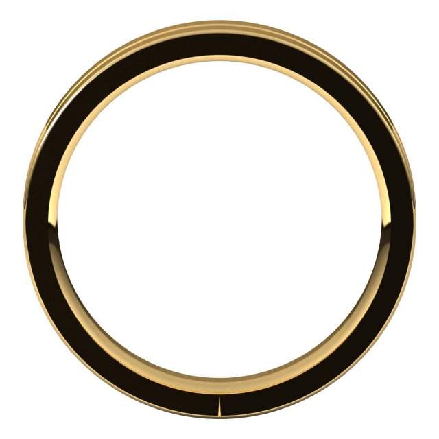14K Yellow Or White Gold Standard Weight Flat Comfort Fit Band