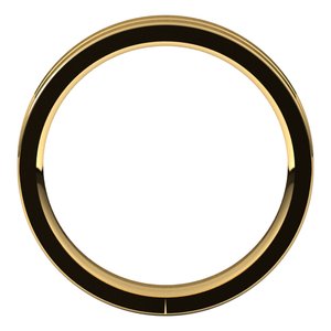 10K Yellow Or White Or Rose Gold Grooved Comfort-Fit Flat Band