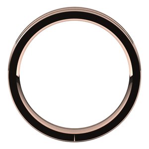 10K Yellow Or White Or Rose Gold Grooved Comfort-Fit Flat Band
