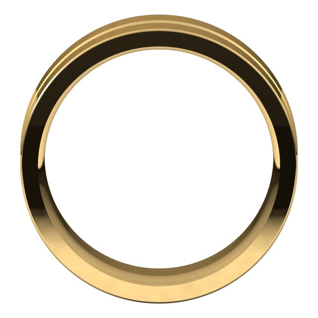 18K Yellow Or White Or Rose Gold Standard Weight Flat Comfort Fit Band