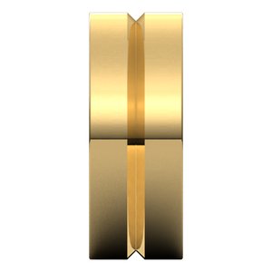 10K Yellow Or White Or Rose Gold Grooved Comfort-Fit Flat Band