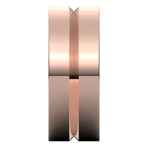 10K Yellow Or White Or Rose Gold Grooved Comfort-Fit Flat Band