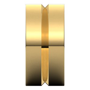 10K Yellow Or White Or Rose Gold Grooved Comfort-Fit Flat Band