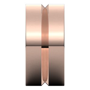 10K Yellow Or White Or Rose Gold Grooved Comfort-Fit Flat Band