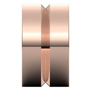 10K Yellow Or White Or Rose Gold Grooved Comfort-Fit Flat Band