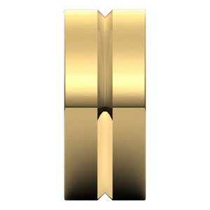 10K Yellow Or White Or Rose Gold Grooved Comfort-Fit Flat Band