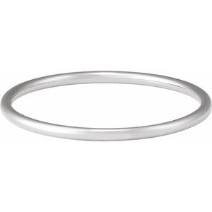 Sterling Silver 4 Mm 7 1/2 In Polished Bangle Bracelet