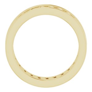 14K Yellow Gold 6.3 Mm Polished French Curb Link Band Size 7