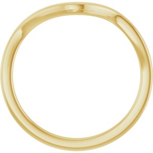 14K Yellow Gold Round All Sizes Polished Matching Band