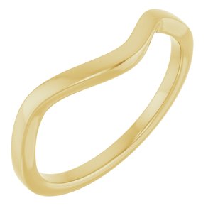 14K Yellow Gold Round All Sizes Polished Matching Band