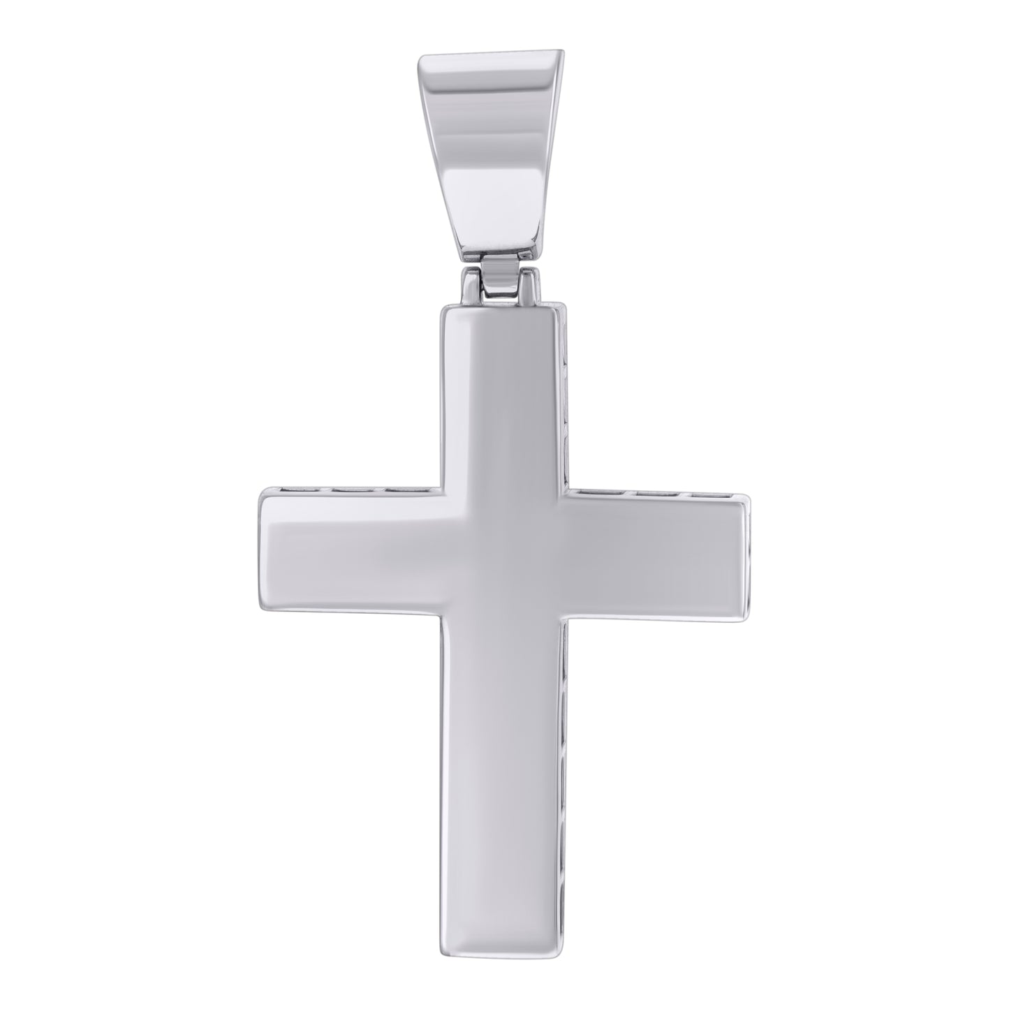 Sterling Silver Mens Cross Religious Charm Pendant