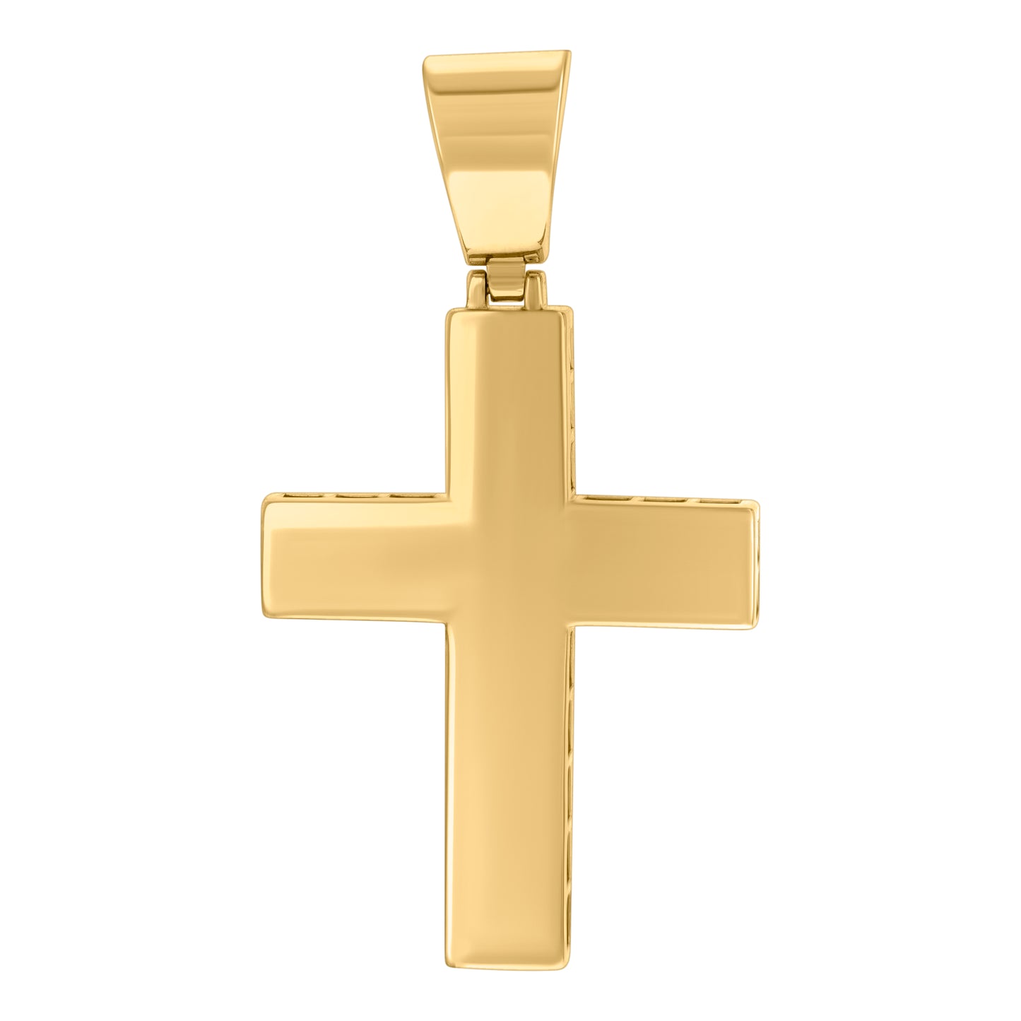 Sterling Silver Mens Cross Religious Charm Pendant