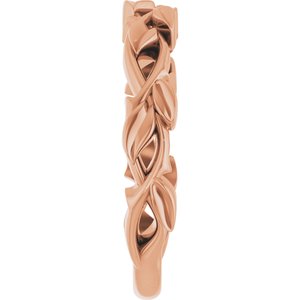 18K Yellow Or White Or Rose Gold Floral Band