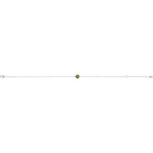 14K Yellow Or White Gold Or Sterling Silver Round 4 Mm 6.5-7.5 In Polished Natural Gemstone Solitaire Bracelet