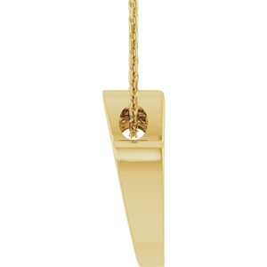 14K Yellow Gold 10.6 X 7.2 Mm 18 In Polished Elongated Heart Necklace