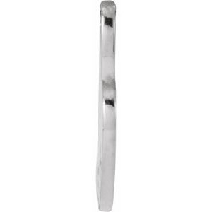 14K White Gold Sister 16.6 X 11.2 Mm Polished Sister Pendant