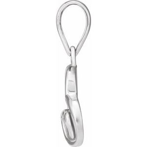 14K White Gold Metal Fashion Heart Pendant