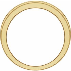 14K Yellow Gold Lab-Grown Diamond Square 2.4 X 2.4 Mm Polished 1 1/4 Ctw Lab-Grown Diamond Mens Band Size 10