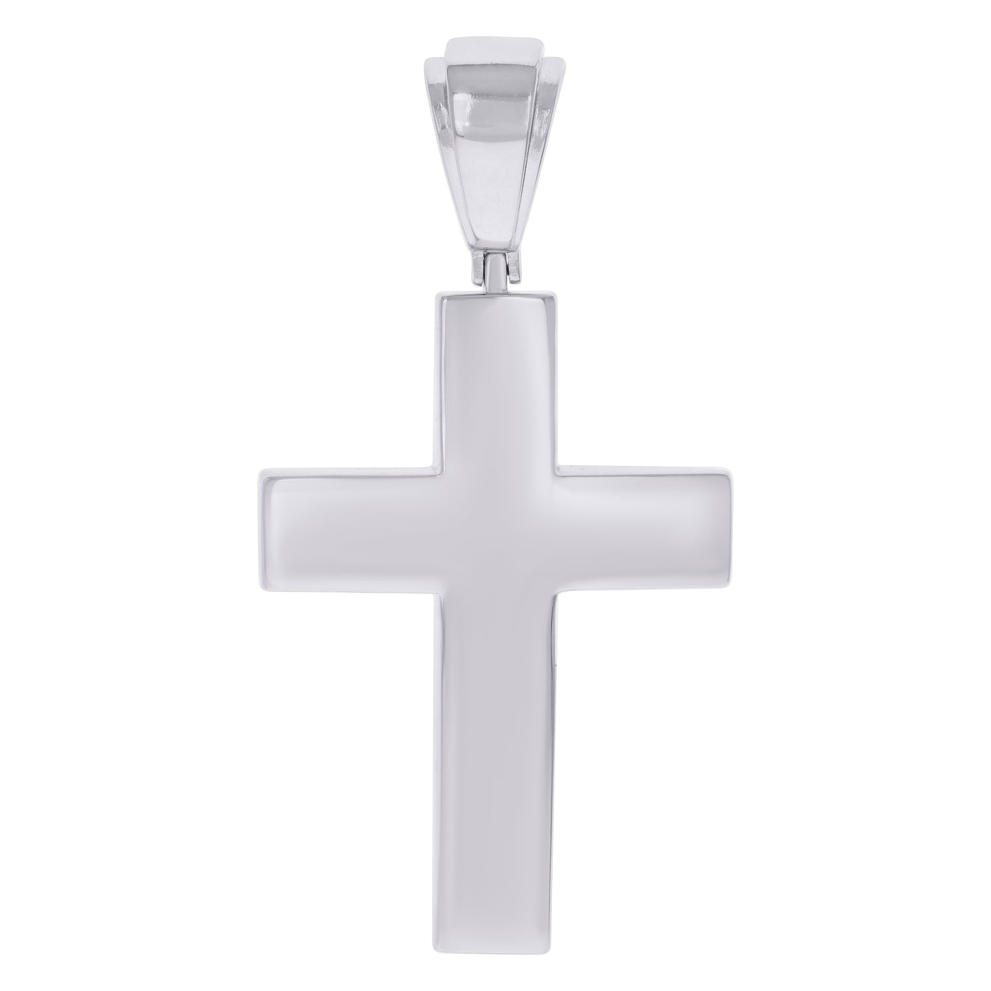 Sterling Silver Mens Cross Religious Charm Pendant