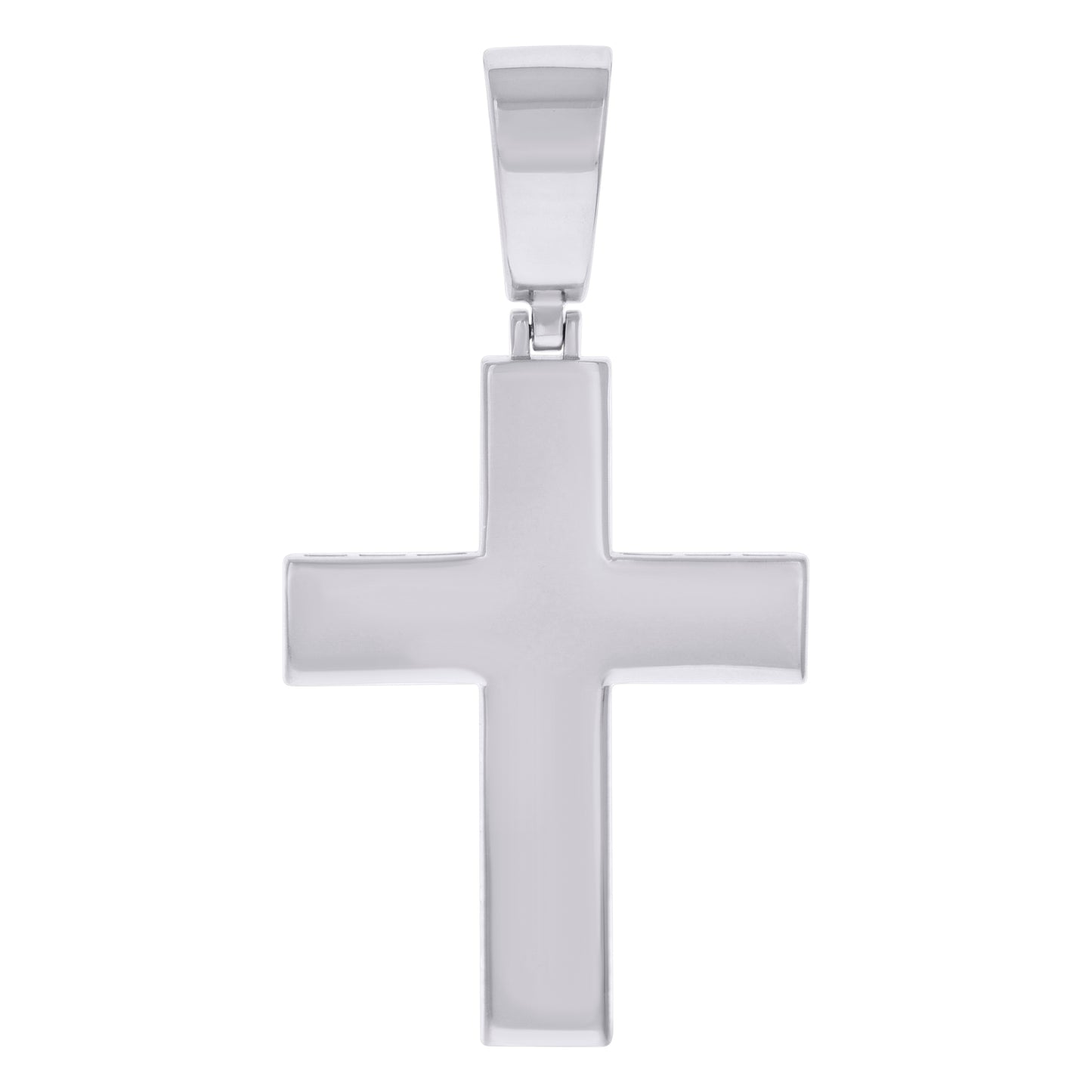 Sterling Silver Mens Cross Religious Charm Pendant