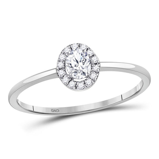 10K White Or Yellow Gold Oval Diamond Halo Bridal Wedding Engagement Ring , Womens Size: 5-10