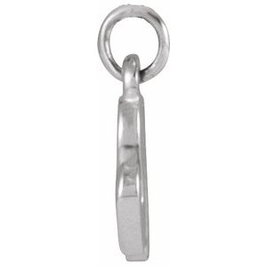 Sterling Silver Polished Petite Initial Pendant