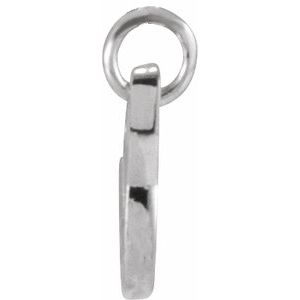 Sterling Silver Polished Petite Initial Pendant