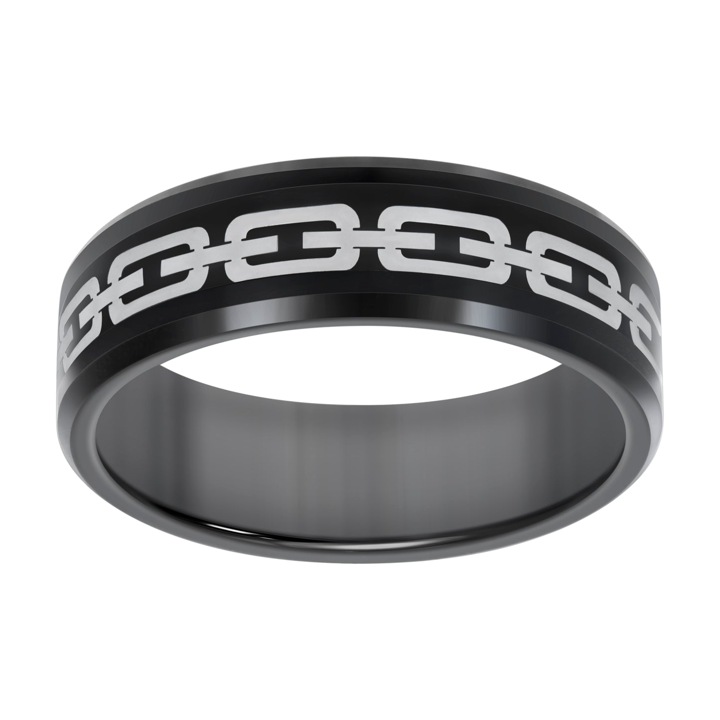 Tungsten Black-tone Mens 8mm Comfort-fit Bridal Anniversary Engagement Wedding Band