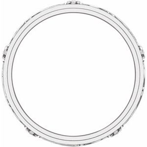 14K Yellow Or White Or Rose Gold Fancy Band