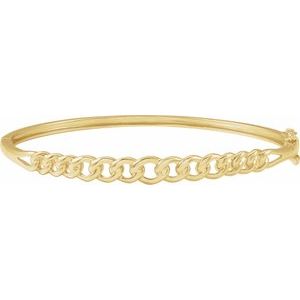 14K Yellow Gold 5.8 Mm 7 In Polished Bangle Bracelet