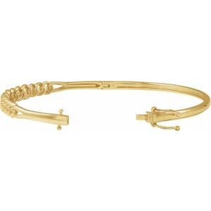 14K Yellow Gold 5.8 Mm 7 In Polished Bangle Bracelet