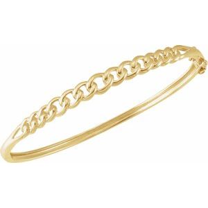 14K Yellow Gold 5.8 Mm 7 In Polished Bangle Bracelet