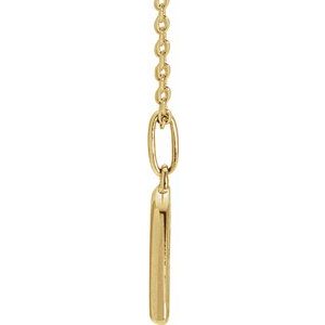 14K Yellow Gold Round 1.3Mm G-H I1 1/4 Ctw Natural Diamond Heart Necklace, Length: 18 In