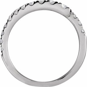 14K White Gold Lab-Grown Diamond Round 3 Mm Lab-Grown Diamond Polished 9/10 Ctw Lab-Grown Diamond Bypass Ring Size 7