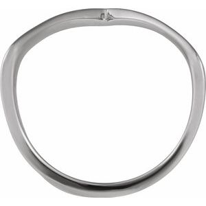 Sterling Silver Polished V Ring Size 6