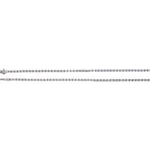 14K White Gold Emerald 3 X 2.1Mm G-H I1 11 3/4 Ctw Lab-Grown Diamond Line Necklace, Length: 16 In