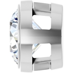 14K White Gold Round 6.5Mm Gh Si1-Si2 1 Ct Lab-Grown Diamond Bezel Pendant Slide