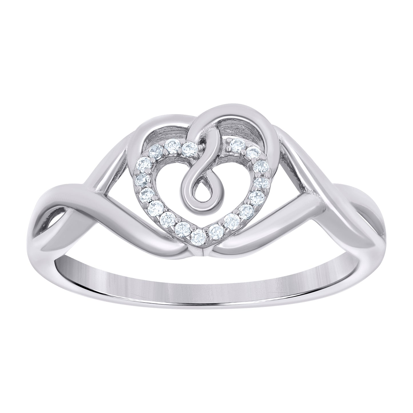 Sterling Silver Womens Cross Religious Bridal Anniversary Wedding Engagement Band Ring
