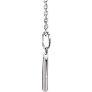 14K White Gold Round 1.3Mm G-H I1 1/4 Ctw Natural Diamond Heart Necklace, Length: 18 In