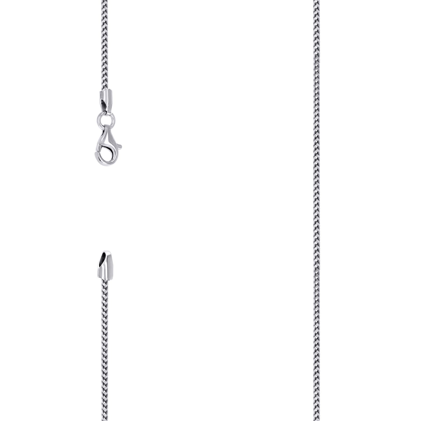 Sterling Silver Or Rhodium Plated Solid Franco Chain